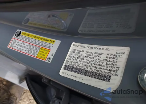 2021 Honda Accord Sport 2.0T z USA, uszkodzony, nr VIN 1HGCV2F37MA001529